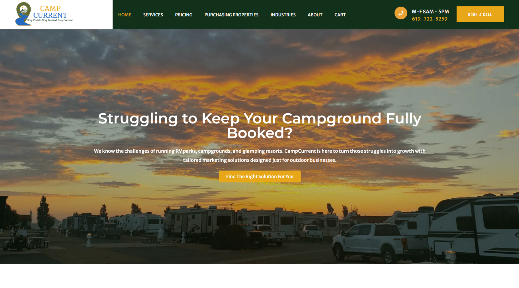 campcurrent, a top web development company for rv parks