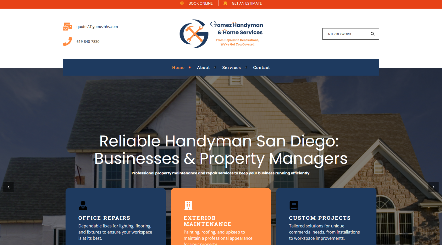 elegant responsive web design project